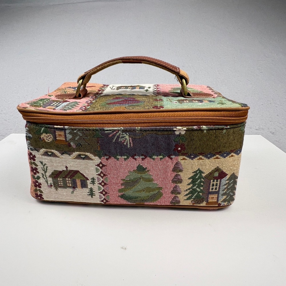 VTG Tapestry Travel Case Womens Multicolor Cabin Rustic Accessories Unlimited